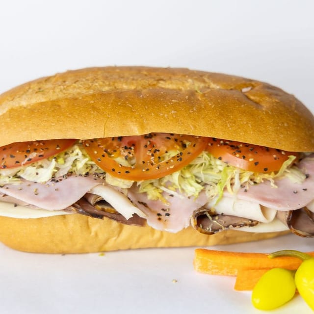 10. Roast Beef, Turkey, Ham & Cheese Sub.