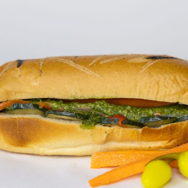 Toasted Garden Veggies Sub.